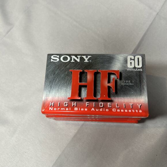 SEALED! Sony 4 Pack HF High Fidelity 60 Minute C-60HFC Cassette Normal Bias New - Picture 3 of 7